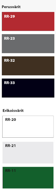 Kattovärimallit